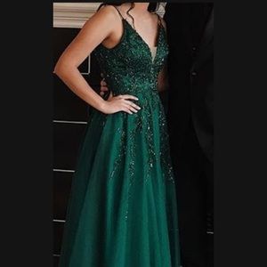 Emerald Green Prom Dress Made by Morilee